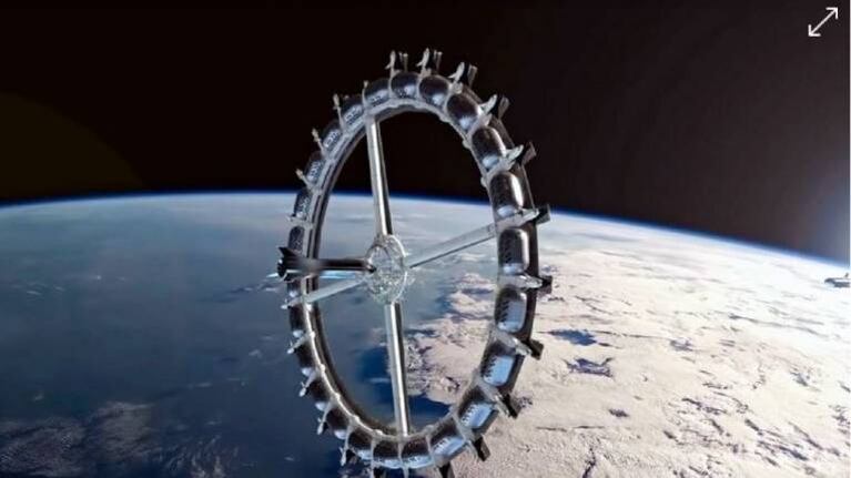 El primer hotel espacial tiene forma circular y comenzará a operar en el 2027
