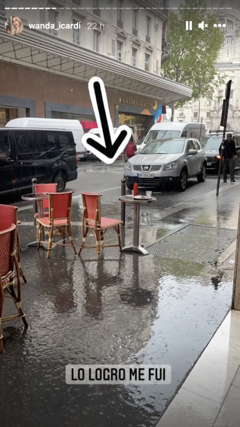 El primer paseo de Wanda Nara en París tras el aislamiento por covid: "Primer día de aperturas"