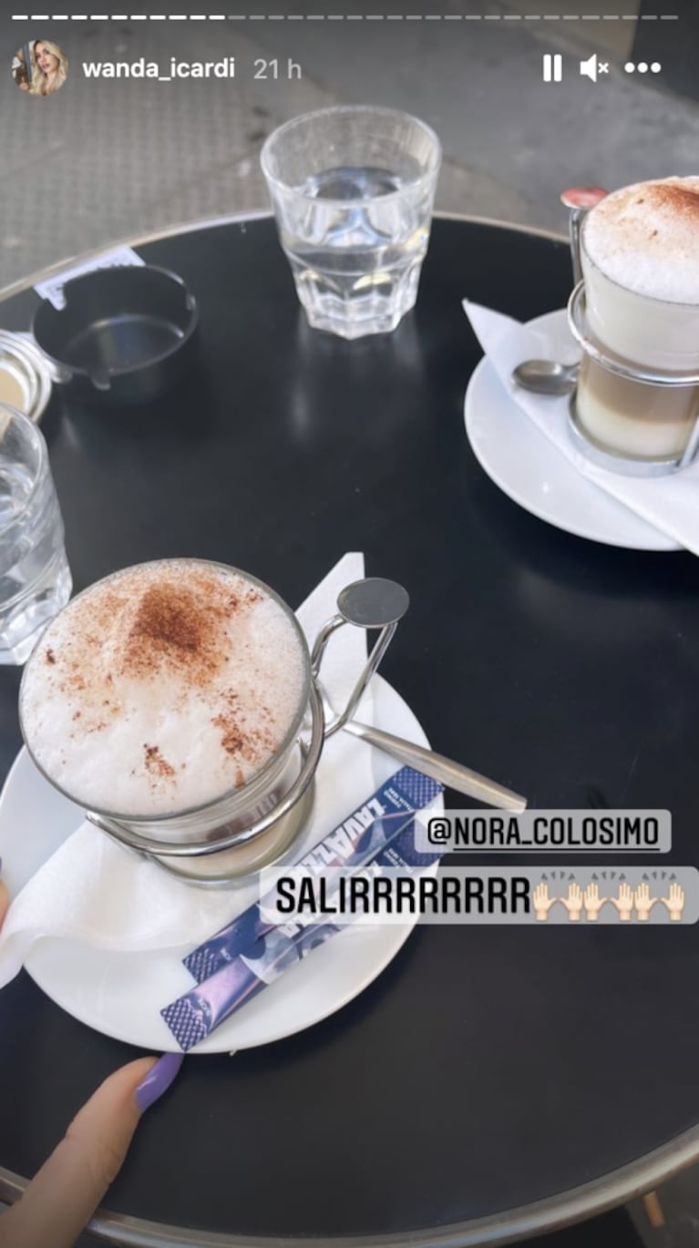 El primer paseo de Wanda Nara en París tras el aislamiento por covid: "Primer día de aperturas"