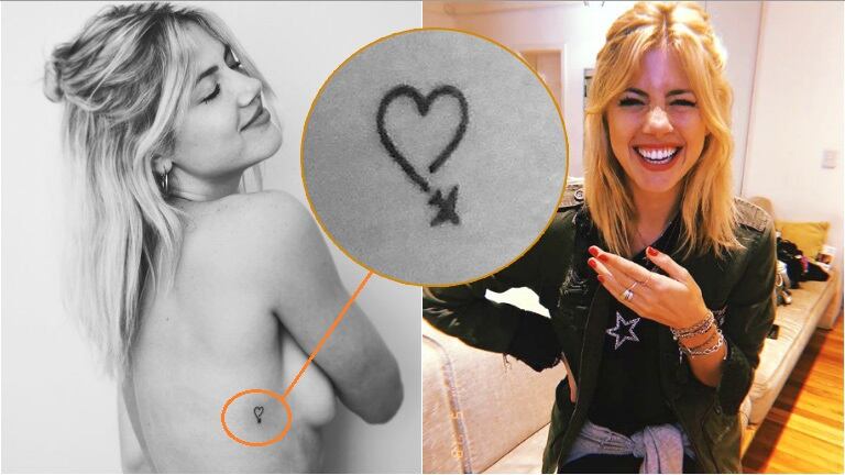 El primer tatuaje de Stephanie Demner (Fotos: Instagram)