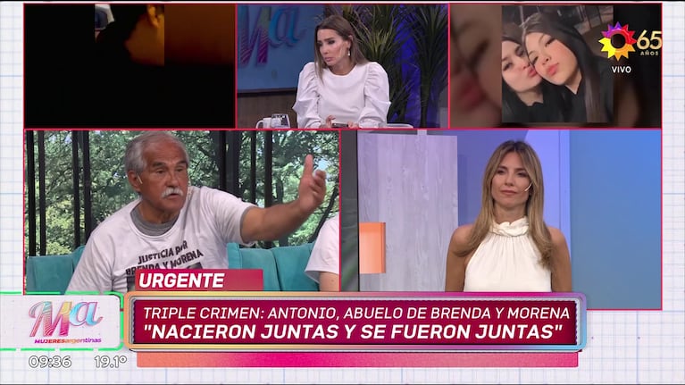 El primo y el abuelo de Morena Verdi y Brenda del Castillo.