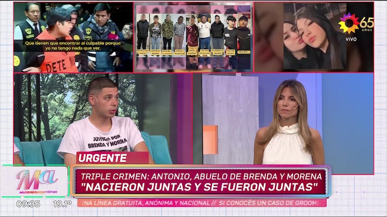 El primo y el abuelo de Morena Verdi y Brenda del Castillo.