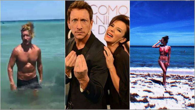 El problemita de Nicolás Vázquez y Gimena Accardi en las playas de Miami: Cero algas