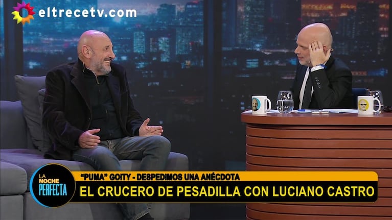 El Puma Goity recordó cuando junto a Luciano Castro se pelearon con los mozos del restaurante de un crucero (Foto: eltrece)