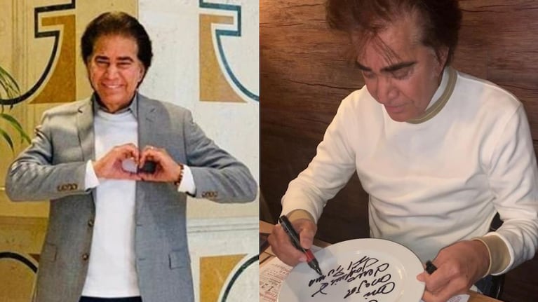 El Puma quedó encantado con la carne argentina.