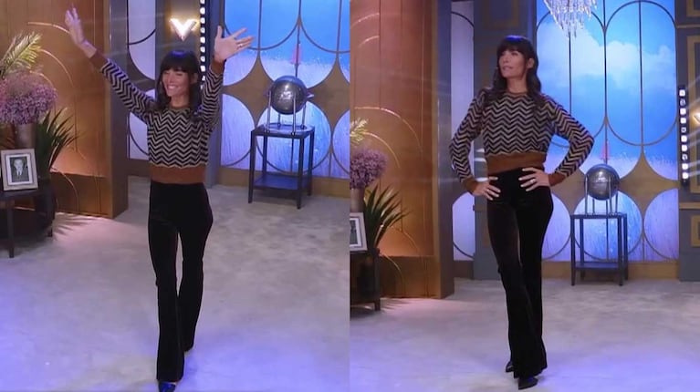 El radical cambio de look de Juana Viale de este domingo (Fotos: capturas eltrece)