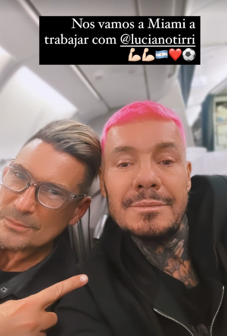 El radical cambio de look de Marcelo Tinelli: así le queda el pelo fucsia