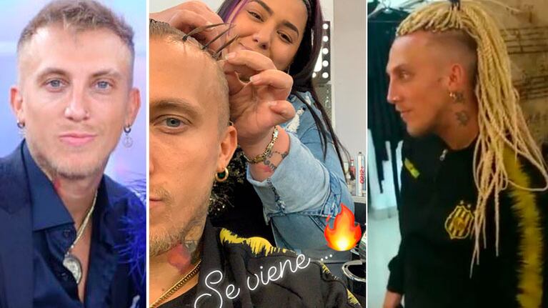 El radical cambio de look del Polaco para el Súper Bailando: se hizo trenzas cosidas africanas
