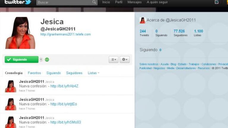 El ranking en Twitter de los participantes de Gran Hermano 2011