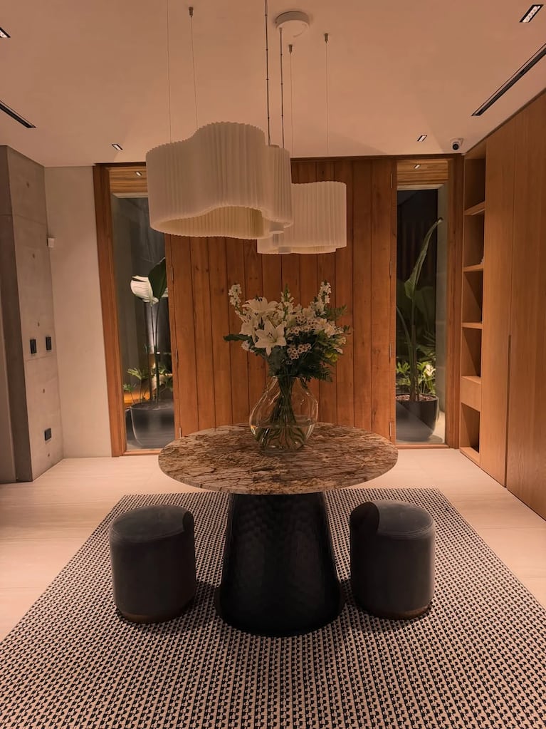 El recibidor de la casa de Barassi.  Crédito Instagram
