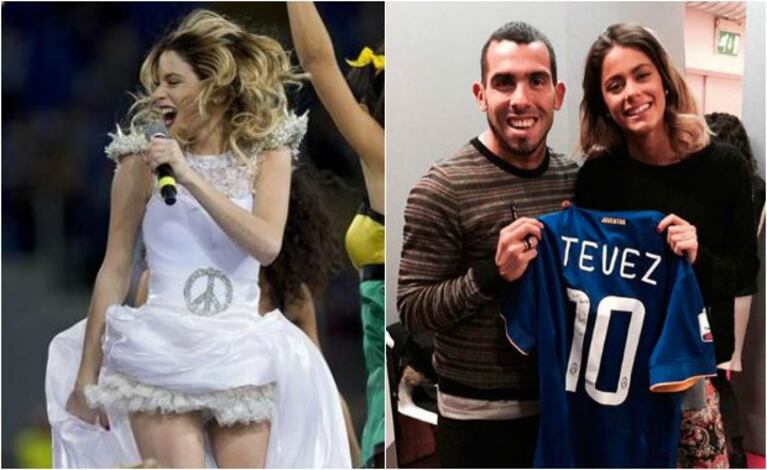 El recital que dio ella en Turín sirvió para el encuentro de Tini y el Apache. (Foto: Twitter)