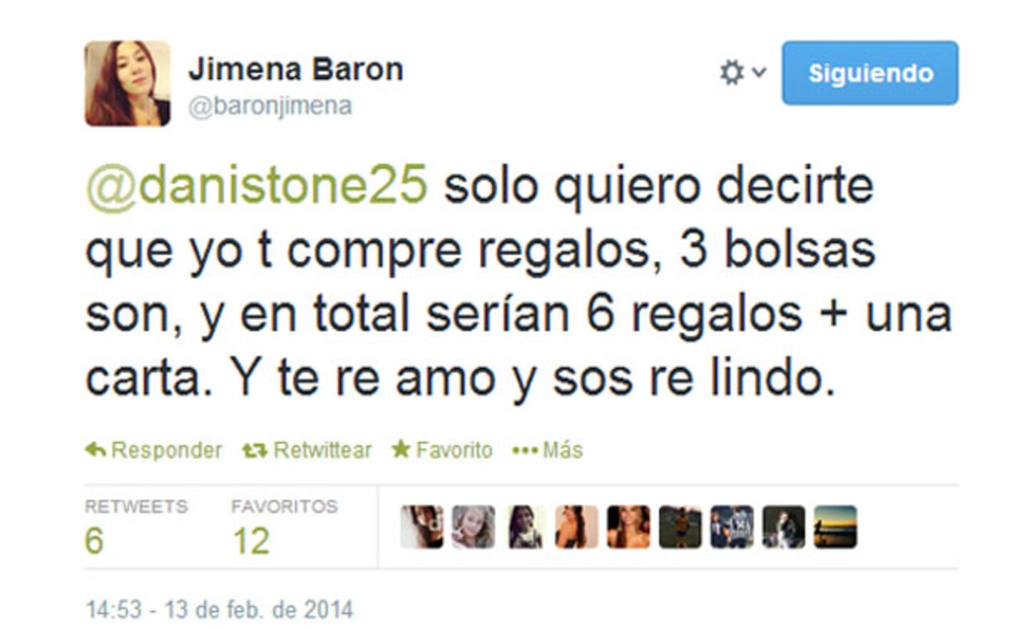 El reclamo mimoso de Jimena Barón a Daniel Osvaldo por San Valentín.