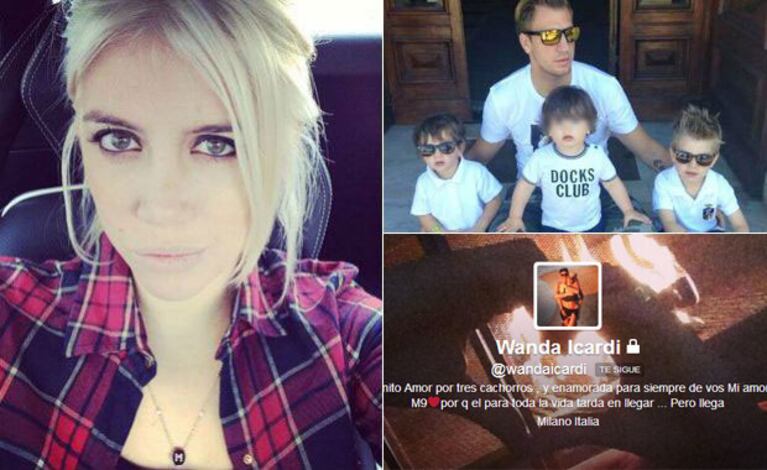 El reclamo tuitero de Wanda Nara. (Fotos: Twitter)