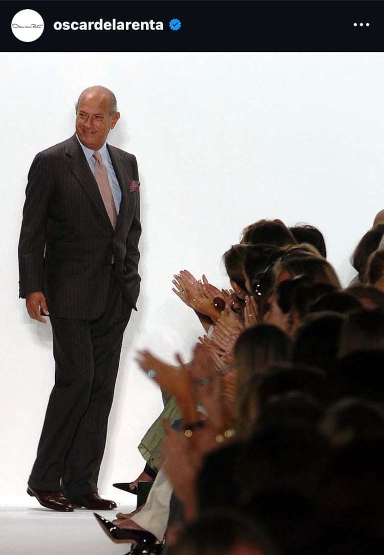 El reconocido diseñador Oscar de la Renta (Foto: Instagram/@oscardelarenta).