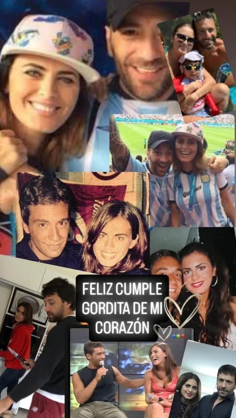 El recuerdo de Gustavo Conti junto a Silvina Luna . Crédito Instagram.