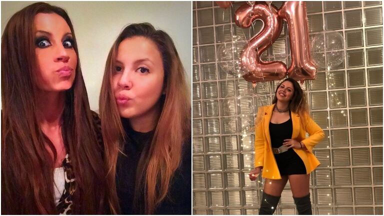 El recuerdo de la hija de Natacha Jaitt a su mamá en su cumpleaños N°21 (Fotos: Instagram)
