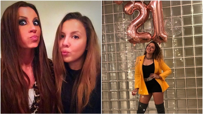 El recuerdo de la hija de Natacha Jaitt a su mamá en su cumpleaños N°21 (Fotos: Instagram)