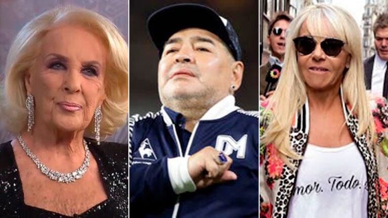 El recuerdo de Mirtha Legrand a Maradona y su emotivo mensaje para Claudia Villafañe: ¡Diego será eterno!