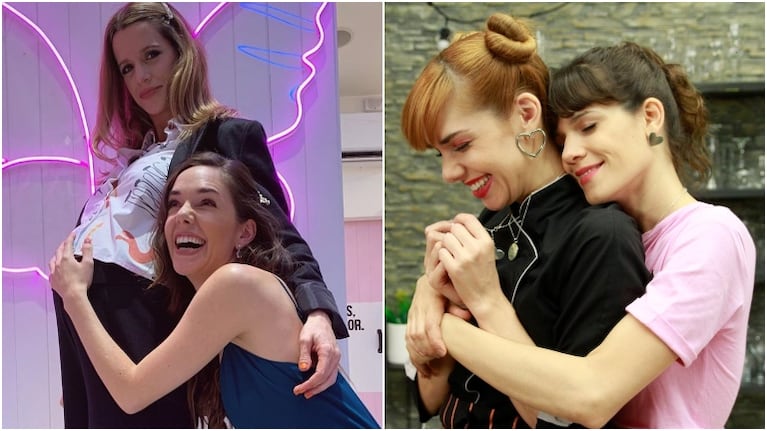 El reencuentro de Flozmín de Las Estrellas, Julieta Nair Calvo con Violeta Urtizberea, embarazadísima