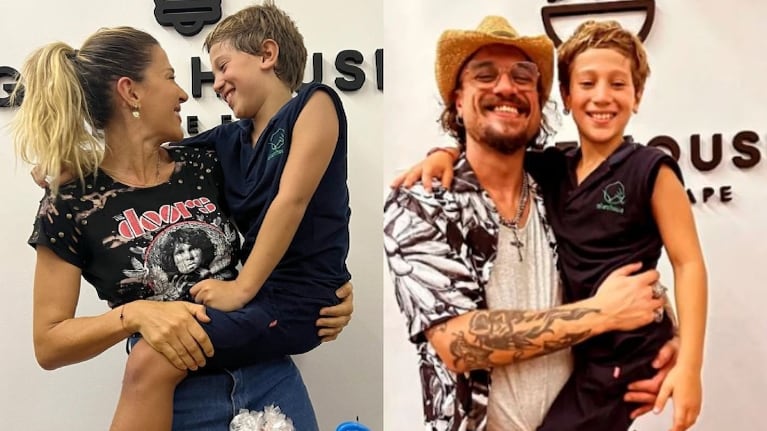 El reencuentro de Jimena Barón y Daniel Osvaldo en el cumple de su hijo en común, Momo (Fotos: Instagram y Captura de Instagram Stories)