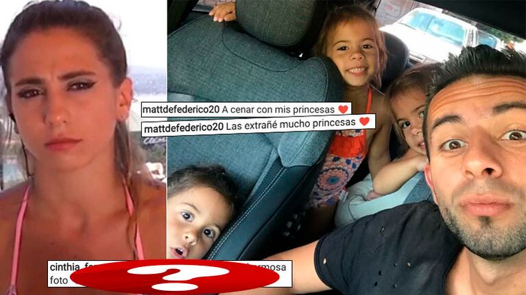 El reencuentro de Matías Defederico con sus hijas