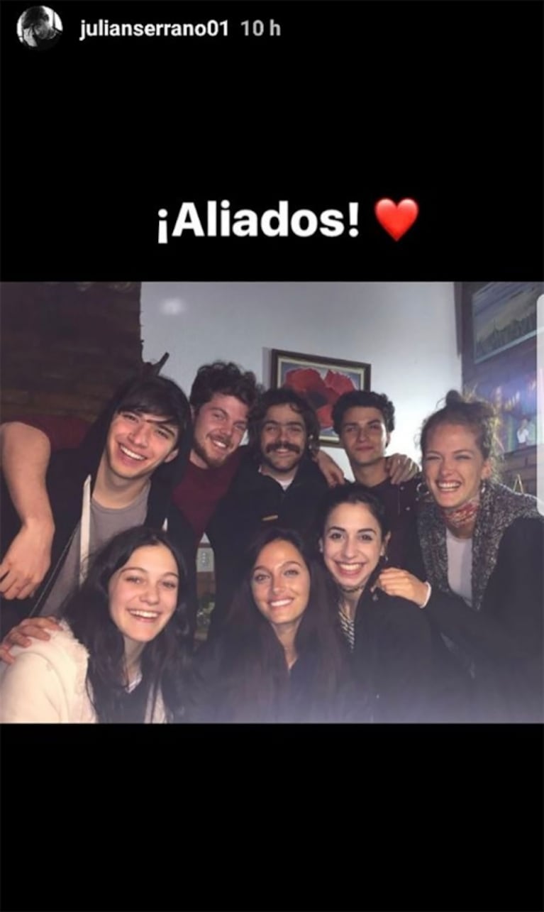 El reencuentro de Oriana Sabatini y Julián Serrano en una cena con los Aliados, a dos meses de oficializar la separación 