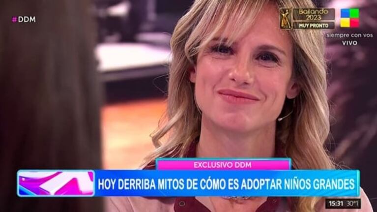 El relato de una madre que eligió adoptar chicos grandes emocionó a Mariana Fabbiani