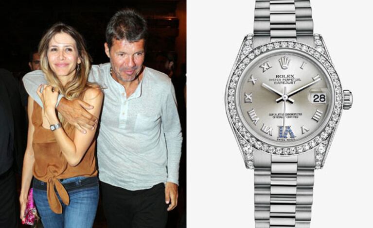 El reloj que Marcelo Tinelli le regalará a Guillermina Valdés. (Fotos: Web)