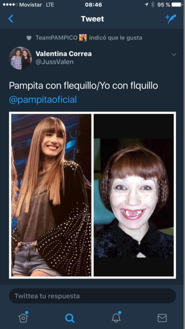 El renovado look "stone" de Pampita: la broma de Pico Mónaco en Instagram y la reacción de la modelo