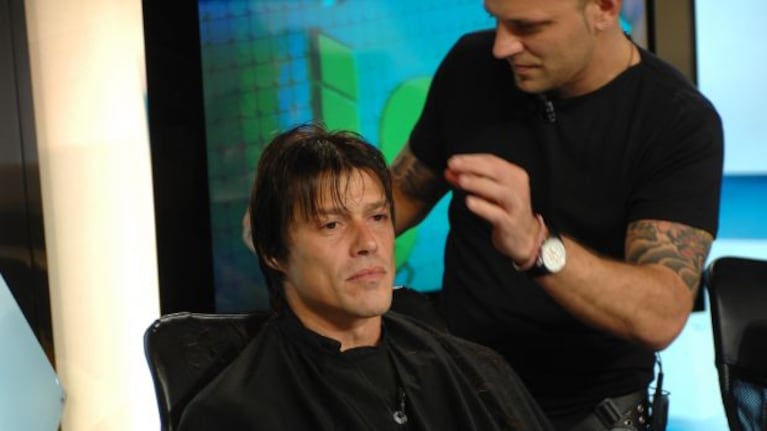 El resultado final del corte de pelo de Matías Almeyda.