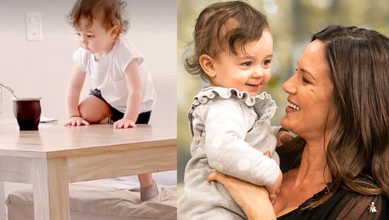 El reto de Paula Chaves a Filipa por subirse a la mesa del comedor.