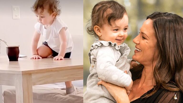 El reto de Paula Chaves a Filipa por subirse a la mesa del comedor.
