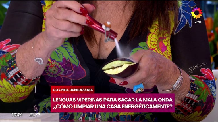El ritual de la berenjena en La Mañana con Moria (Foto: captura de eltrece).