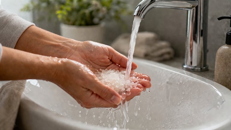 El ritual de lavarse las manos con azúcar que recomienda el Feng Shui. Foto: (Imagen creada con IA)