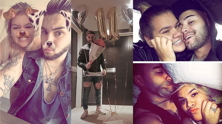 El romántico festejo de Morena Rial y Martín Casar por sus 11 meses de amor