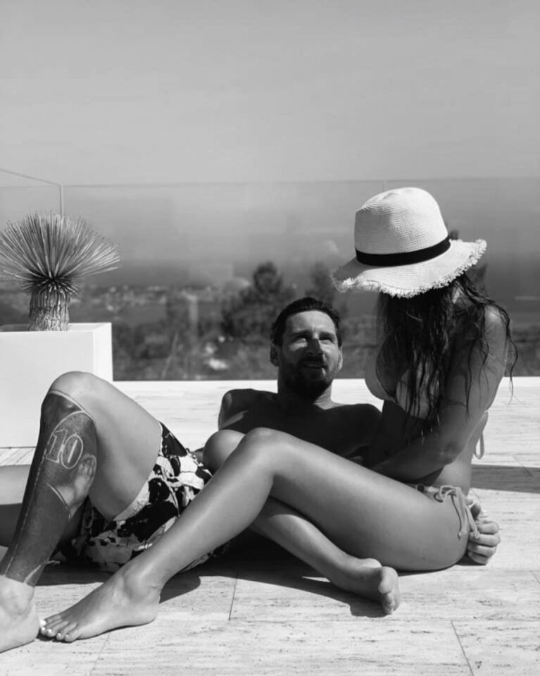 El romántico mensaje de Antonela Roccuzzo a Lionel Messi: "Mirarte así siempre"