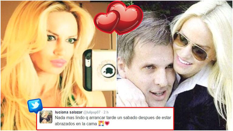 El romántico mensaje de Luciana Salazar en Twitter (Fotos: Web)