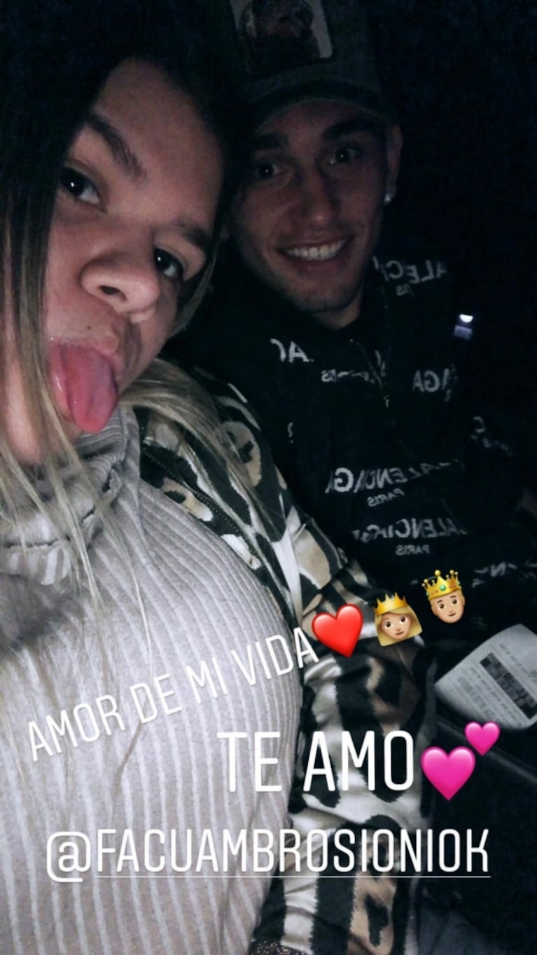 El romántico mensaje de More Rial a su novio, Facundo Ambrosioni: "Amor de mi vida"