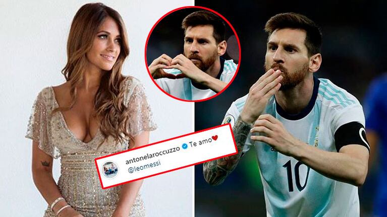 El romántico posteo de Antonela Roccuzzo a Lionel Messi luego de que el crack le dedicara el gol: Te amo