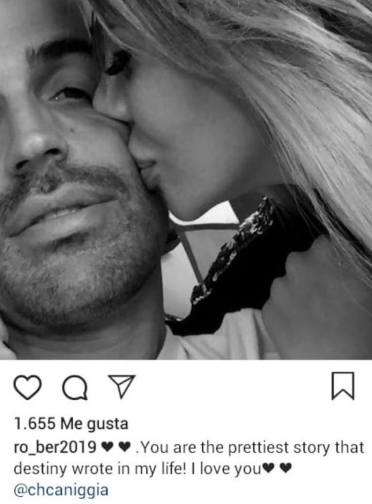 El romántico posteo del novio de Charlotte Caniggia: "Sos la más hermosa historia que el destino escribió en mi vida"