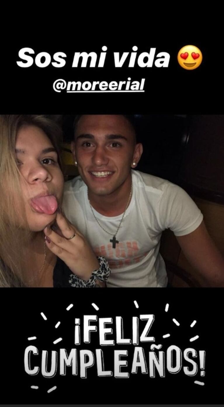 El romántico saludo de cumpleaños de Facundo Ambrosioni a Morena Rial: "Gracias por siempre apostar a nuestras familia"
