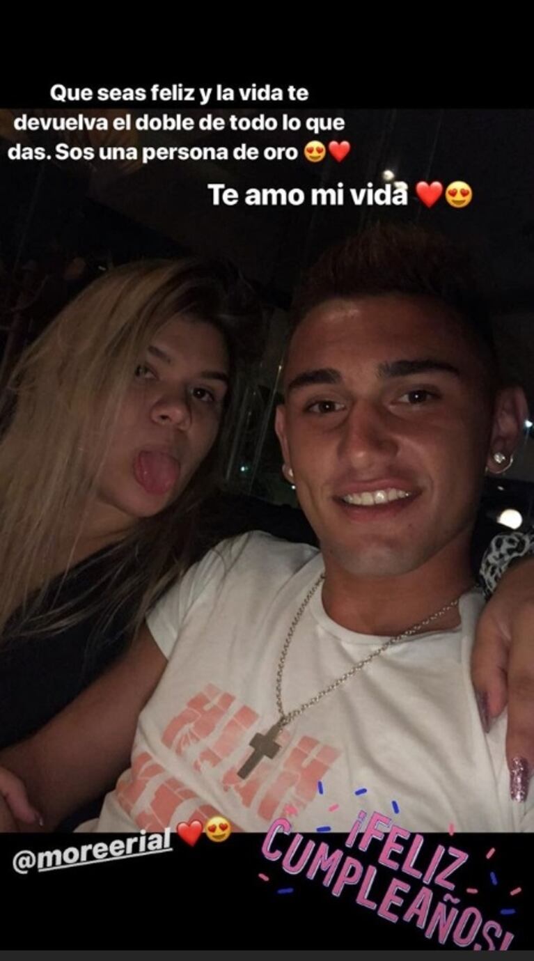 El romántico saludo de cumpleaños de Facundo Ambrosioni a Morena Rial: "Gracias por siempre apostar a nuestras familia"