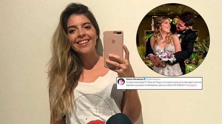 El romántico tweet de Dalma Maradona a su marido