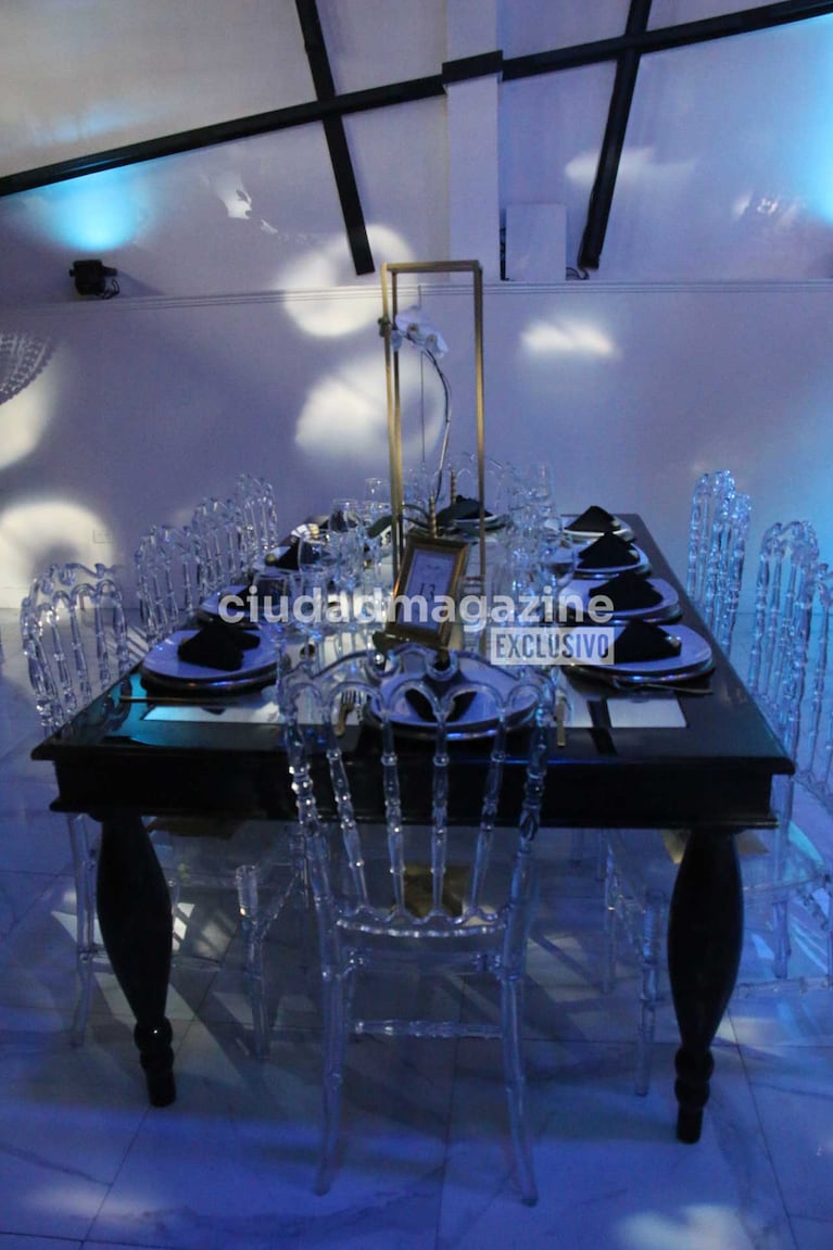 El salón en el que Coco Sily y su esposa celebran el casamiento (Foto: Movilpress)