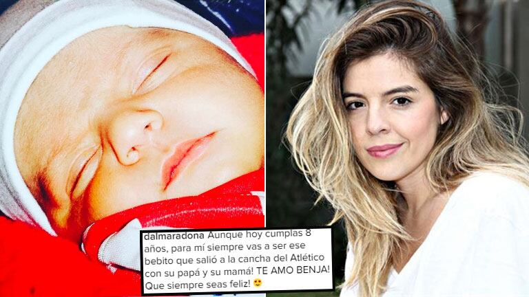 El saludo de cumple de Dalma Maradona a Benjamín Agüero.