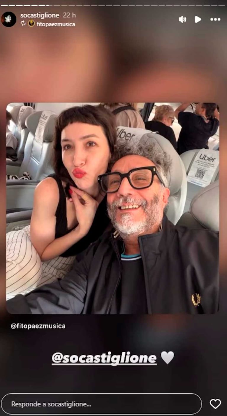El saludo de Fito Páez a Sofía Gala por su cumpleaños (Foto: Instagram @fitopaezmusica)