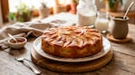 El secreto de la torta de manzana "de un solo paso": húmeda, sin batidora e ideal para el mate (Foto IA)