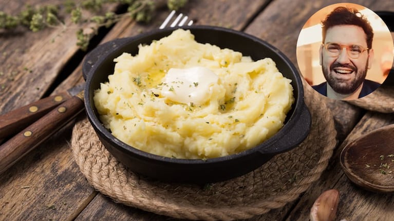 El secreto familiar de Damián Betular para lograr el mejor puré de papas. Foto: Montaje
