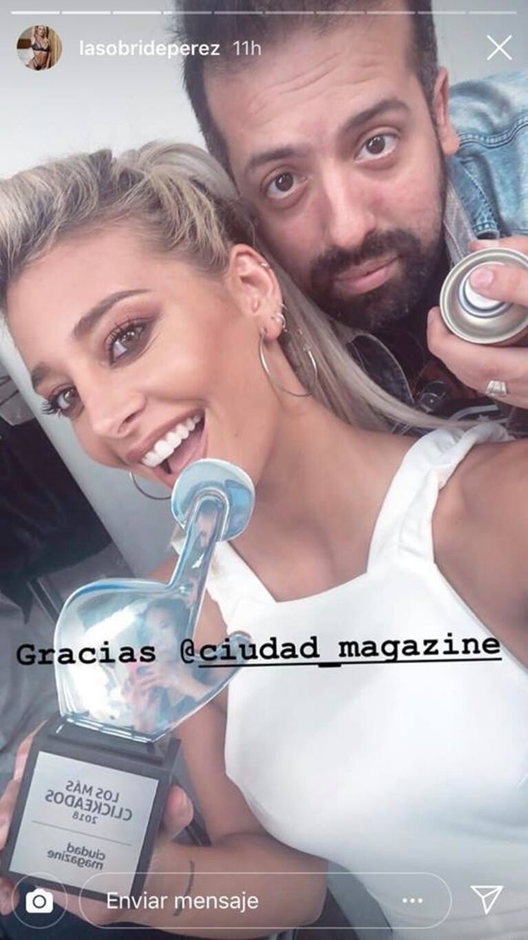 El sensual look 'total white' que Sol Pérez lució en los Los Más Clickeados 2018