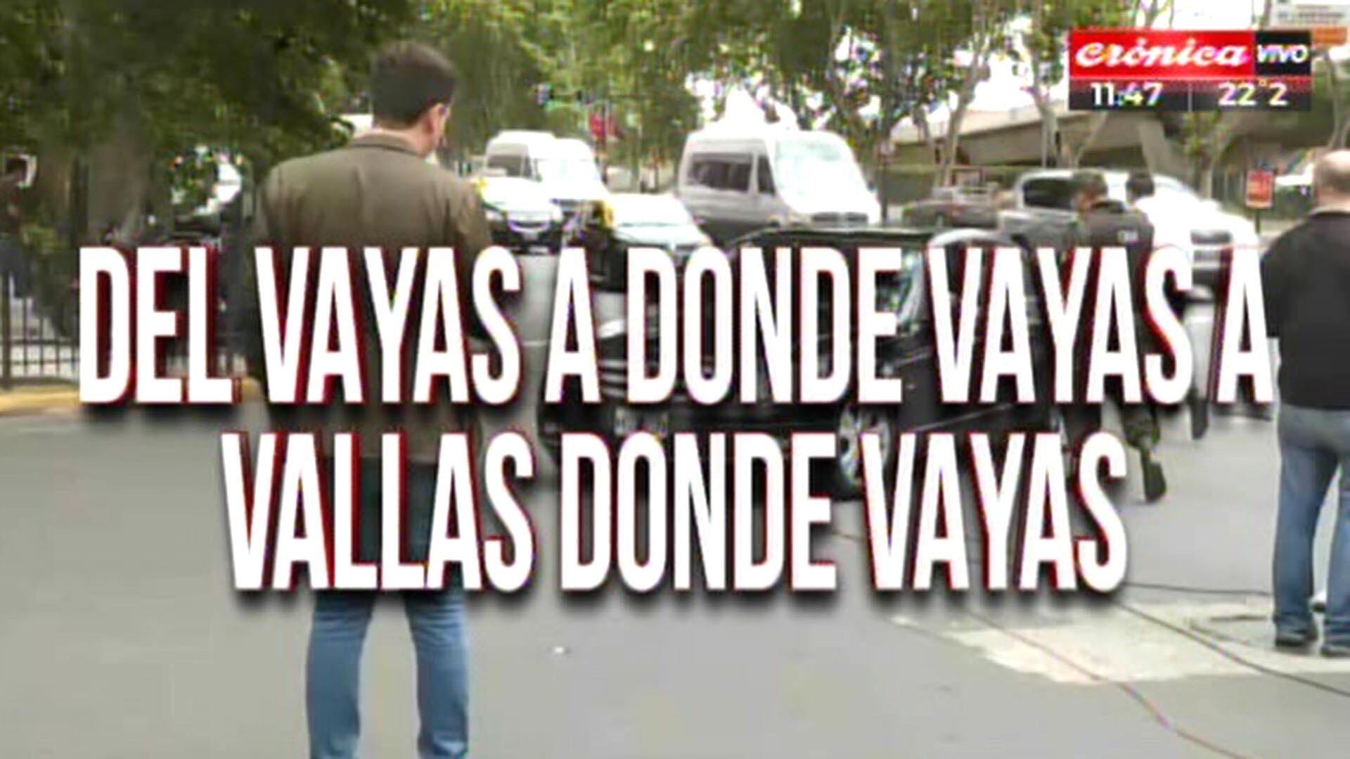 El show de placas de Crónica TV por el G20 en Buenos Aires